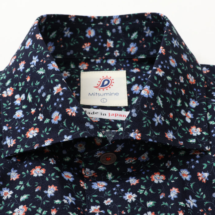 希少 美品 ワイズ レーヨン 総柄 マルチカラー デザイン シャツ ジャケット 総柄プリントワイドカラーシャツ【Made in Japan】 – Mitsumine Online