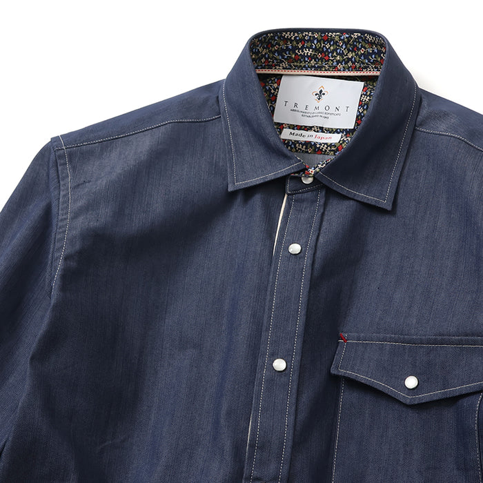 ストレッチデニムシャツ【Made in Japan】 – Mitsumine Online Shop