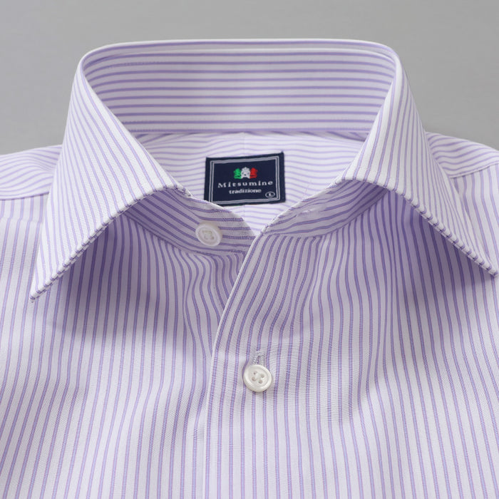 わ　Mサイズ サックス TRANS CONTINENTS プレーンポロシャツ ホワイト/サックス