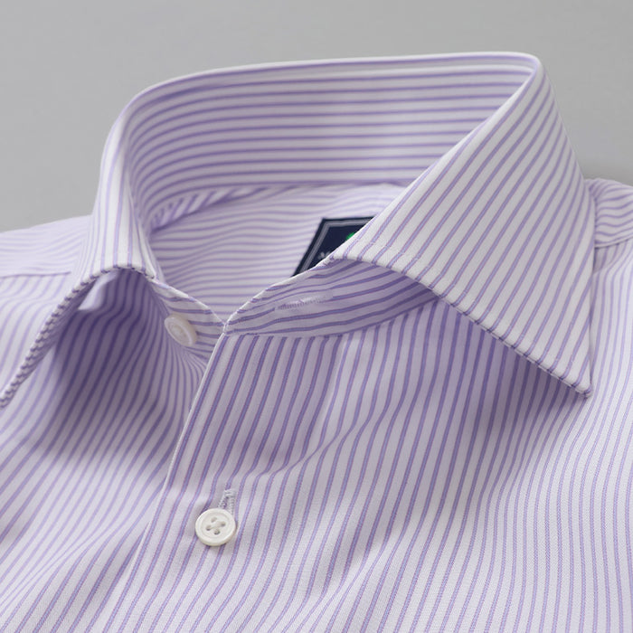 カラーストライプセミワイドシャツ【Made in Japan】 – Mitsumine