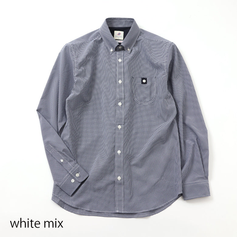 ソロテックスシアサッカーボタンダウンシャツ【Made in Japan