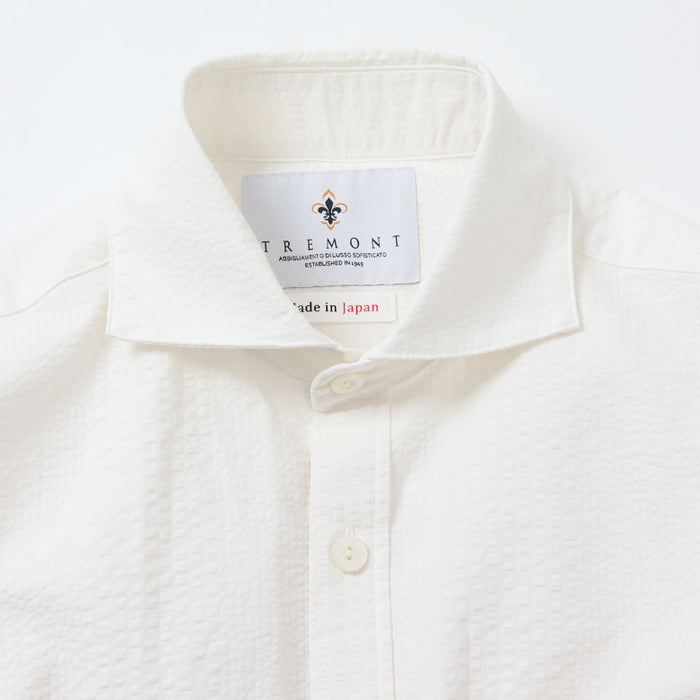 シアサッカーストライプシャツ【Made in Japan】 – Mitsumine Online Shop