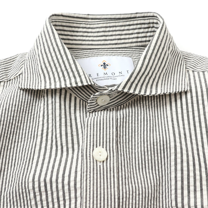 シアサッカーストライプシャツ【Made in Japan】 – Mitsumine Online Shop