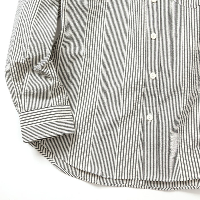 シアサッカーストライプシャツ【Made in Japan】 – Mitsumine Online Shop
