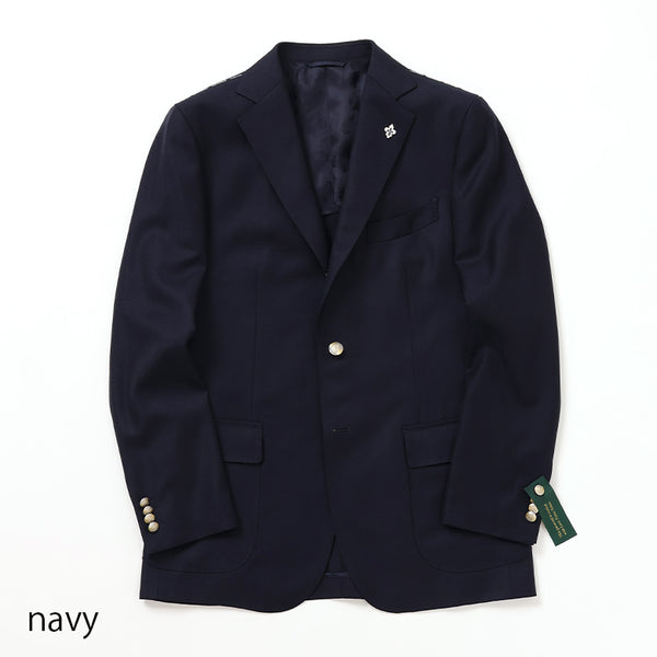 【美品】ROBERT MAYNARD ロロピアーナ生地 カシミヤ100% 紺ブレ 美品】ROBERT MAYNARD ロロピアーナ生地 カシミヤ100% 紺ブレ