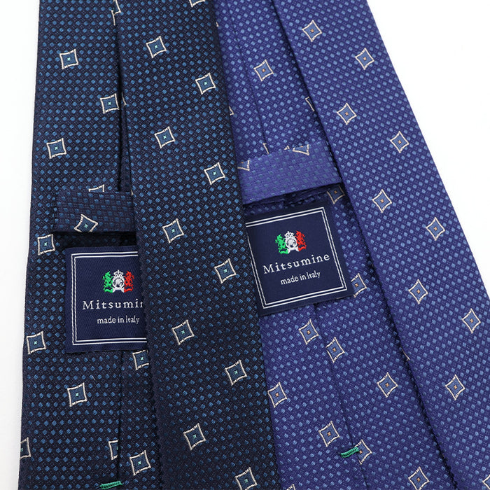 ミニスクエア小紋ネクタイ【Made in Italy】 – Mitsumine Online