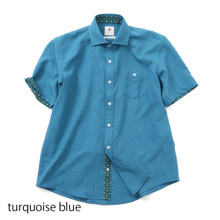 【 】ストレッチ ポプリン 半袖シャツ(送料込み) ストレッチポプリンシャツ【Made in Japan】 – Mitsumine Online