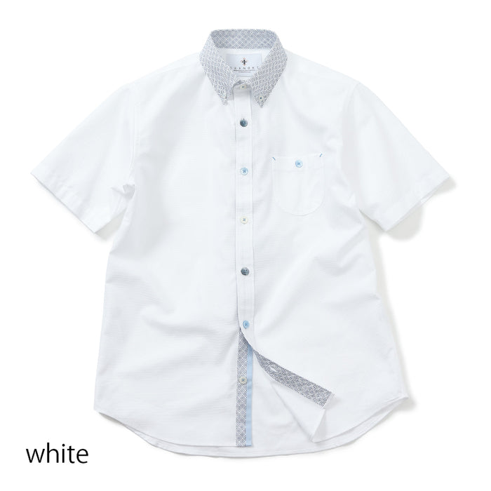 【　mikan　　　EBシャツ　XL3点　】 WOMEN'S》OPEN COLLAR PRINT T-SHIRT/オープンカラープリントT