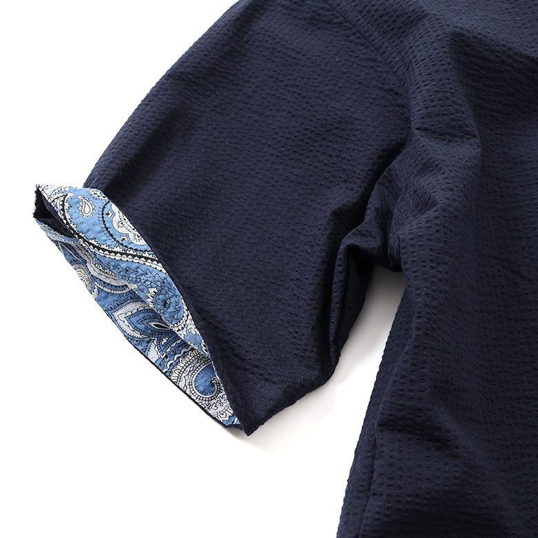 アメリカンコットンシアサッカーシャツ【Made in Japan】