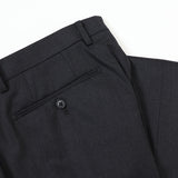 ツイル無地パンツ（ノータック）【Made in Japan】
