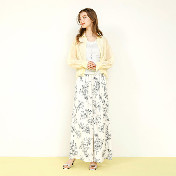 シアーリネンライクシャツショート