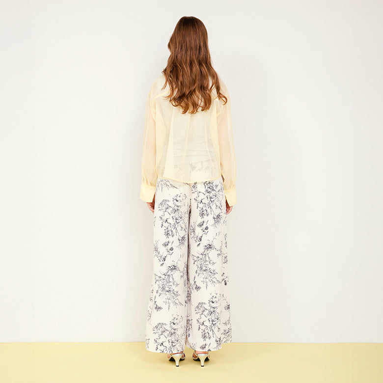 シアーリネンライクシャツショート