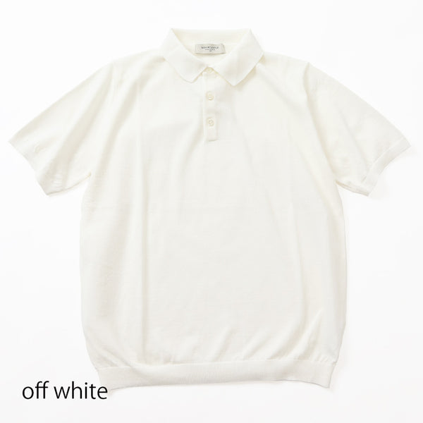 MOONCASTLE 半袖ポロニット【Made in JAPAN】