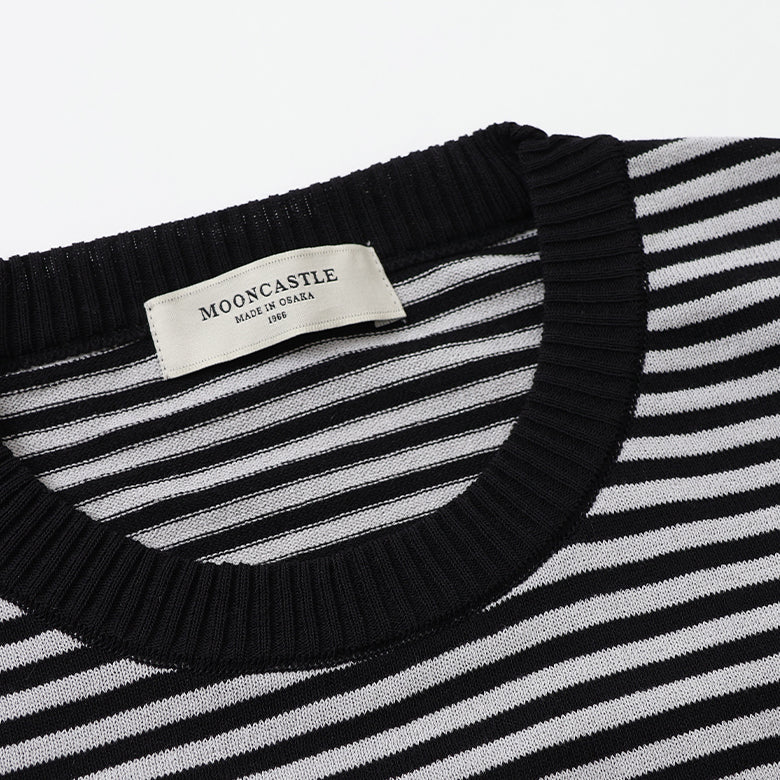MOONCASTLE 半袖ボーダーニット【Made in JAPAN】