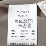 単色フラワープリントワイドパンツ