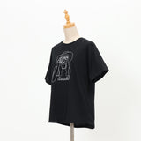 女の子カメラ刺繍Tシャツ