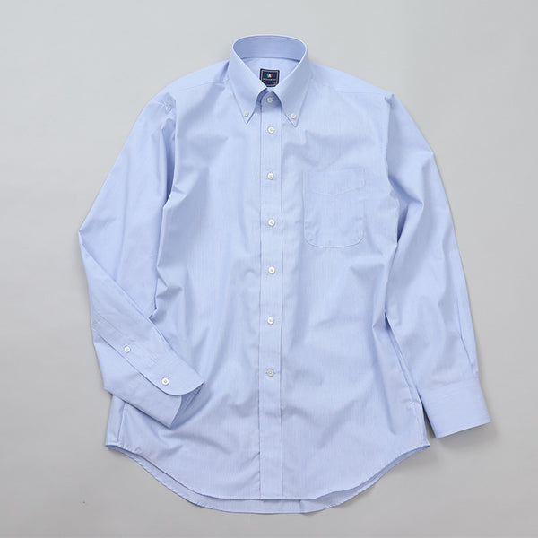 ブルーストライプボタンダウンシャツ【Made in Japan】