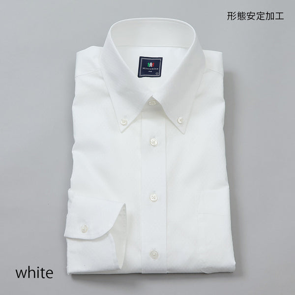 ジャガードボタンダウンシャツ【Made in Japan】