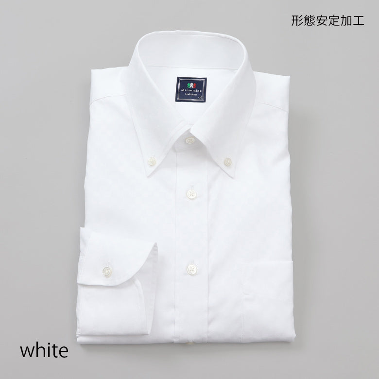 ジャガードチェックボタンダウンシャツ【Made in Japan】