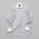 ストライプセミクレリックシャツ【Made in Japan】