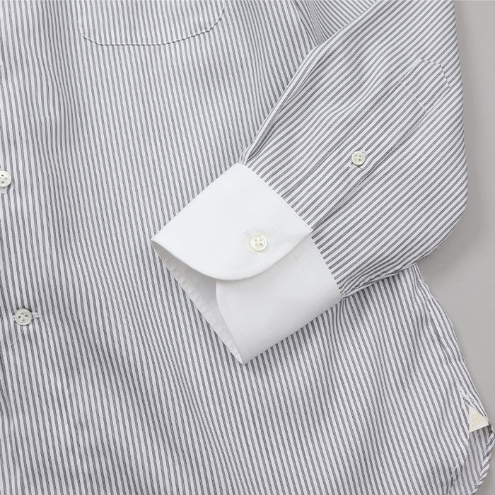 ストライプセミクレリックシャツ【Made in Japan】 – Mitsumine Online