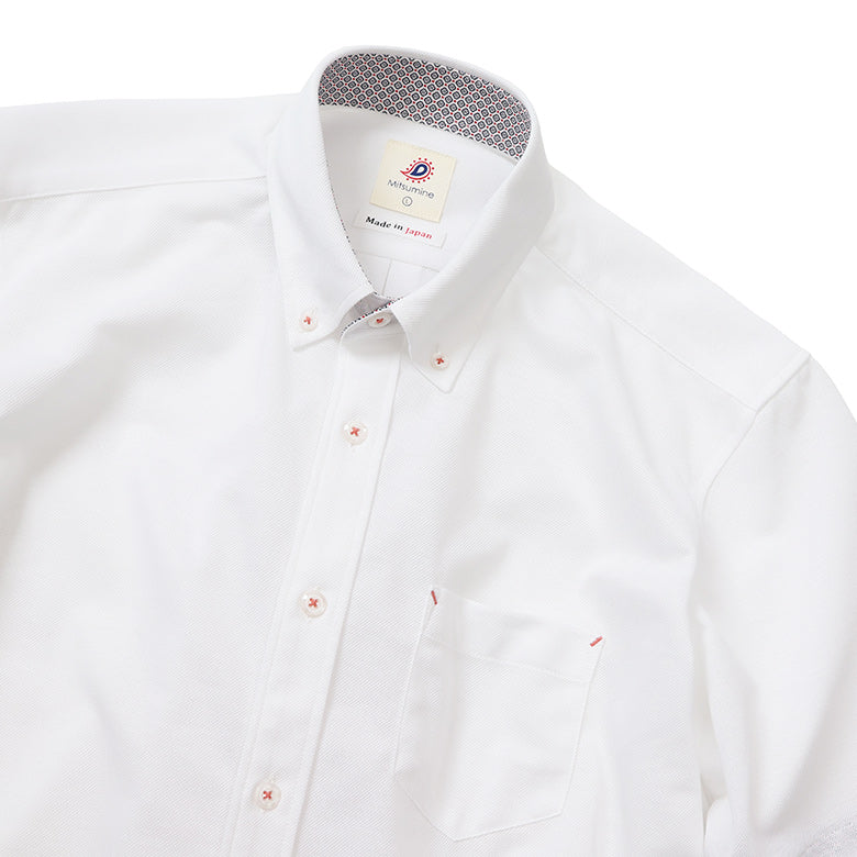 T/Cカノコ前開きポロシャツ【Made in Japan】