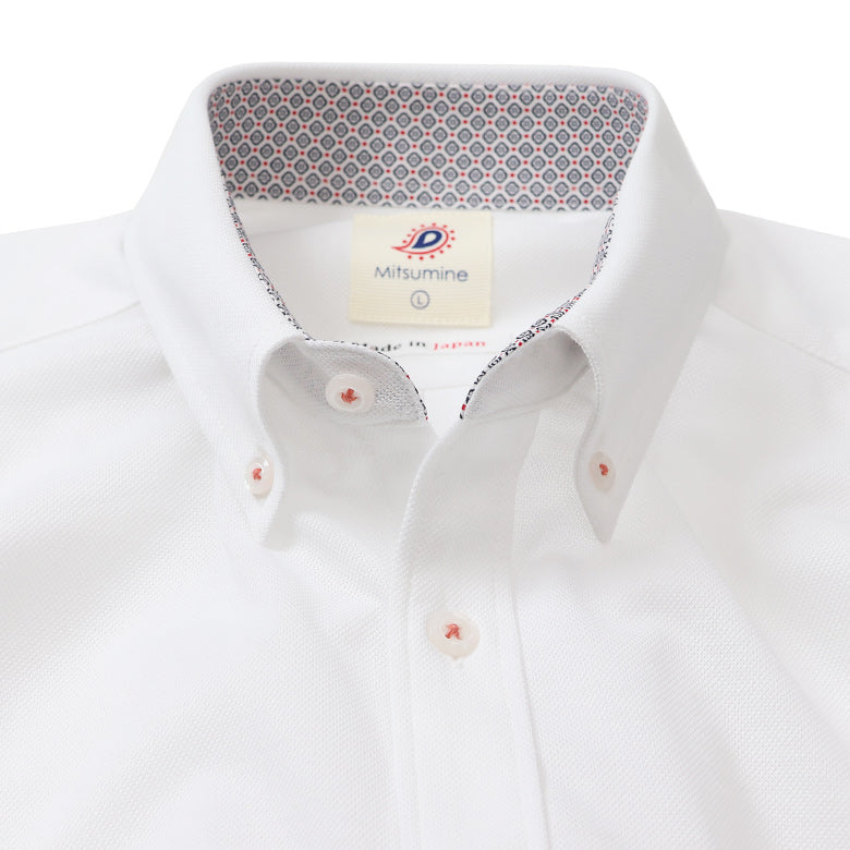 T/Cカノコ前開きポロシャツ【Made in Japan】