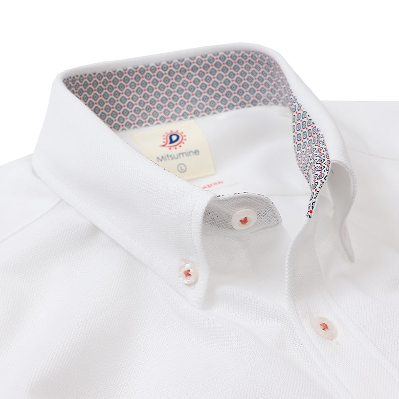 T/Cカノコ前開きポロシャツ【Made in Japan】