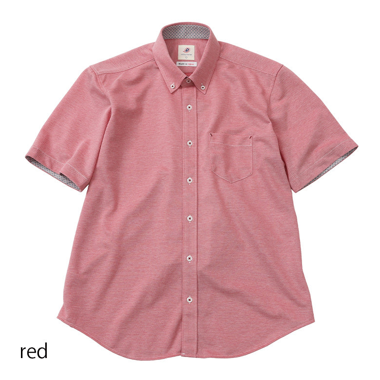T/Cカノコ前開きポロシャツ【Made in Japan】
