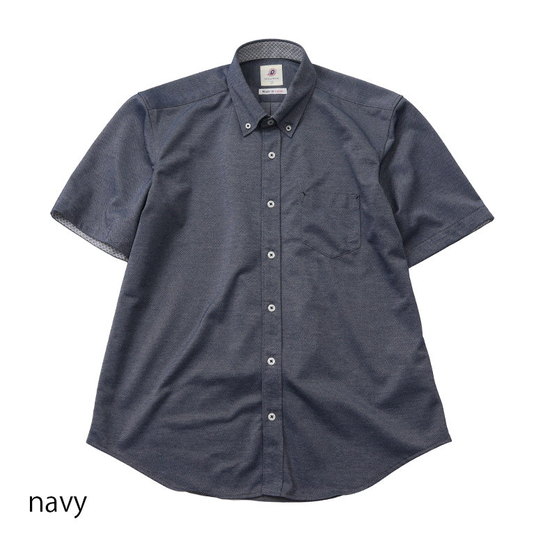 T/Cカノコ前開きポロシャツ【Made in Japan】