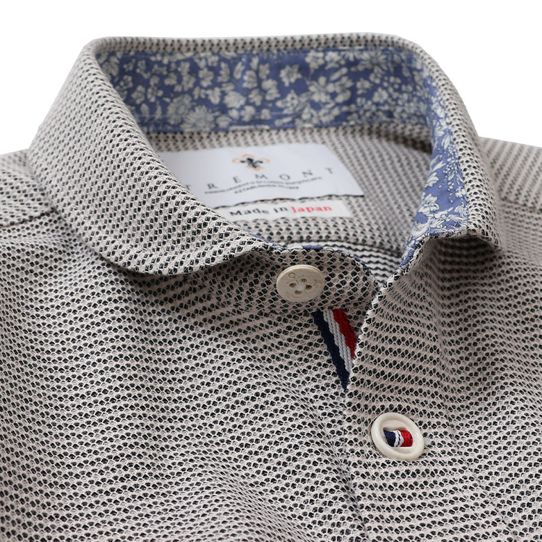 ハニカムボーダーショールポロシャツ【Made in Japan】