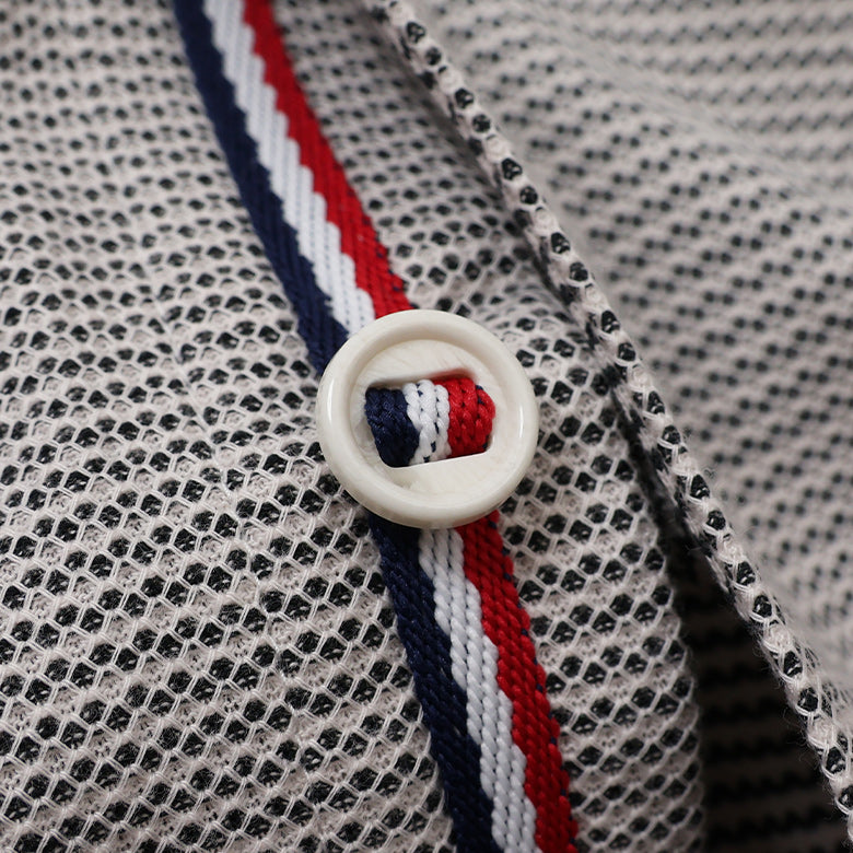 ハニカムボーダーショールポロシャツ【Made in Japan】