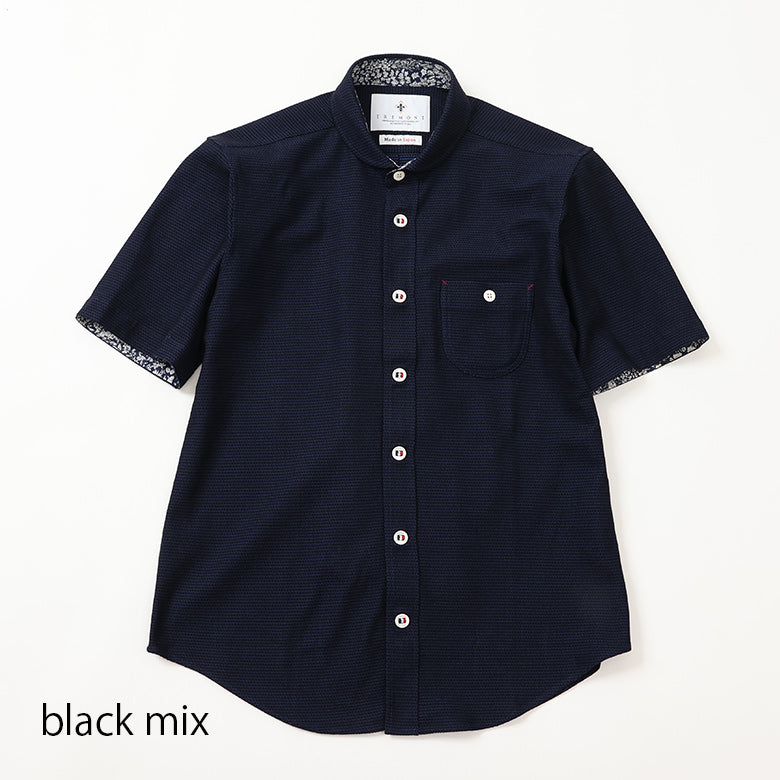 ハニカムボーダーショールポロシャツ【Made in Japan】