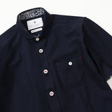 ハニカムボーダーショールポロシャツ【Made in Japan】