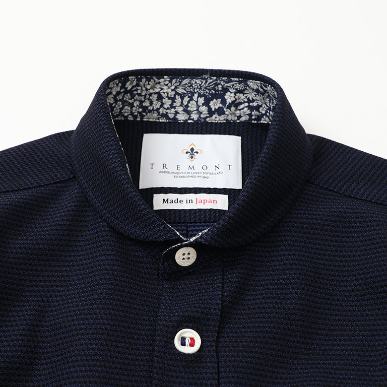 ハニカムボーダーショールポロシャツ【Made in Japan】