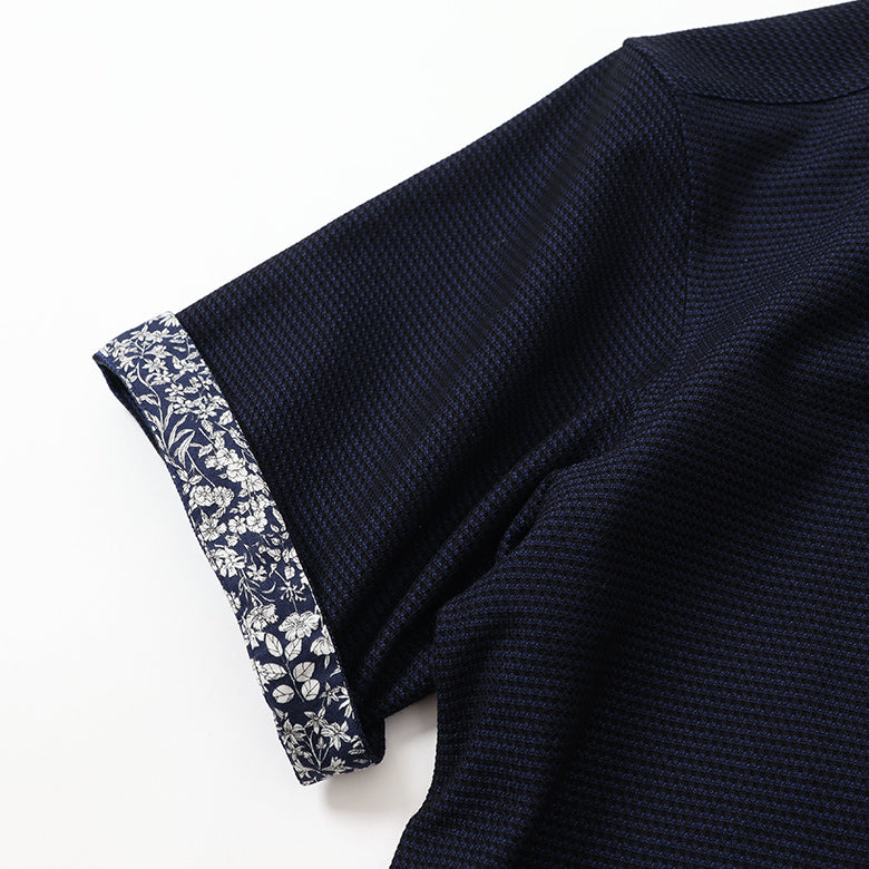 ハニカムボーダーショールポロシャツ【Made in Japan】