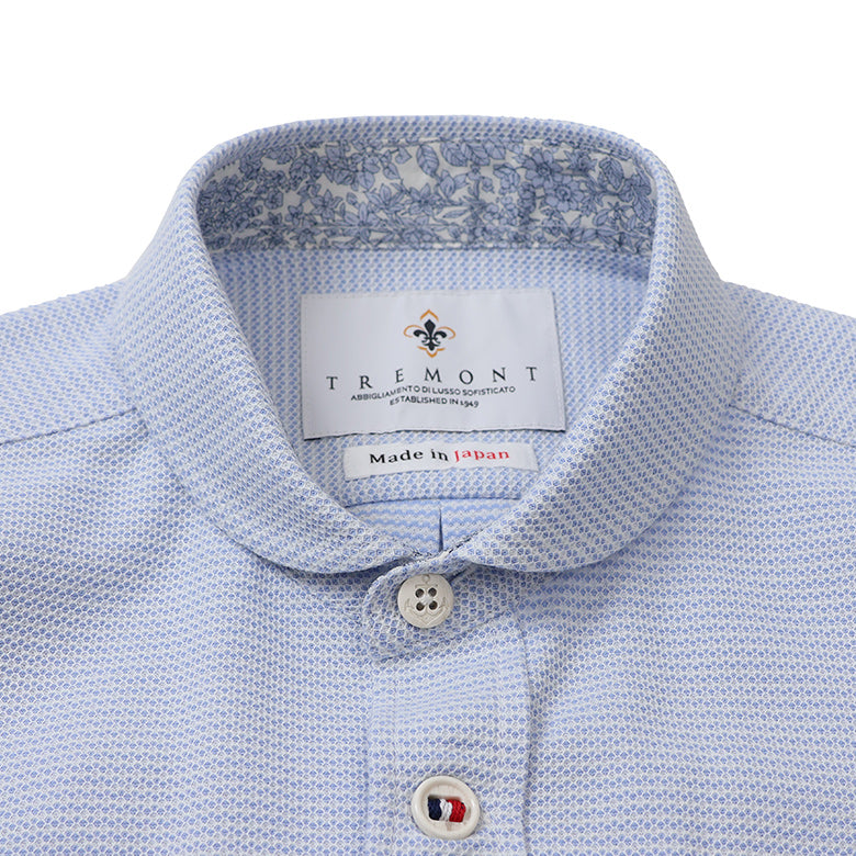 ハニカムボーダーショールポロシャツ【Made in Japan】