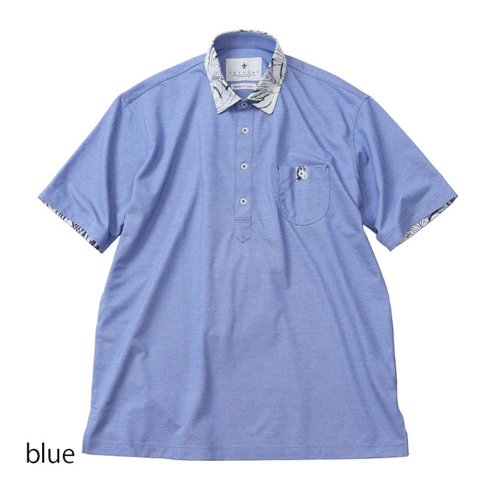 襟プリントポロシャツ【Made in Japan】 – Mitsumine Online Shop