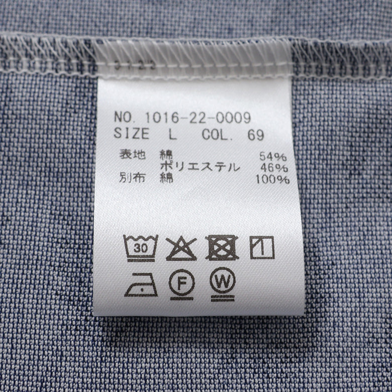 プリントカノコ前開きポロシャツ【Made in Japan】