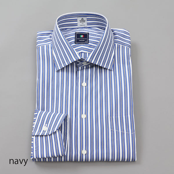 THOMAS MASONロンストセミワイドシャツ【Made in Japan】