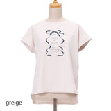 リボンプリントTシャツ