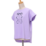 リボンプリントTシャツ