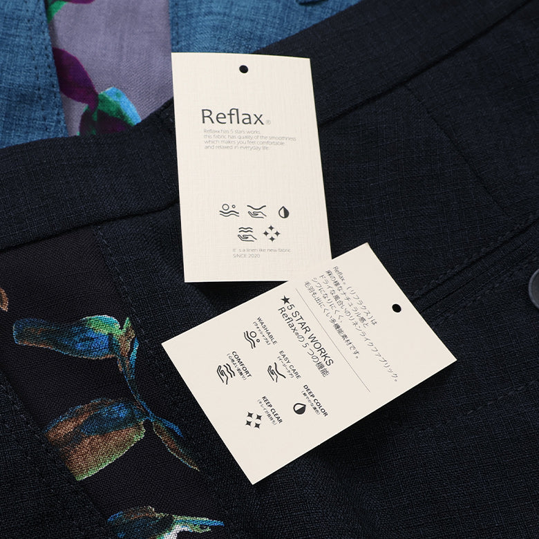 Reflax®リネンライクショートパンツ【Made in Japan】