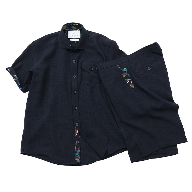 Reflax®リネンライクショートパンツ【Made in Japan】