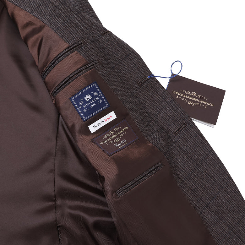 カノニコフランネル千鳥ペンスーツ【Made in Japan】