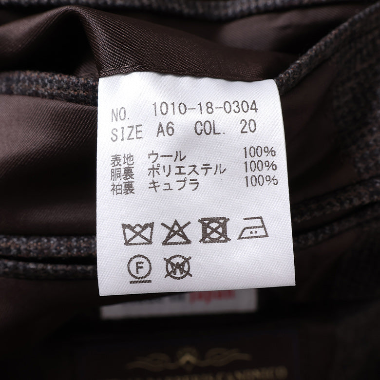 カノニコフランネル千鳥ペンスーツ【Made in Japan】