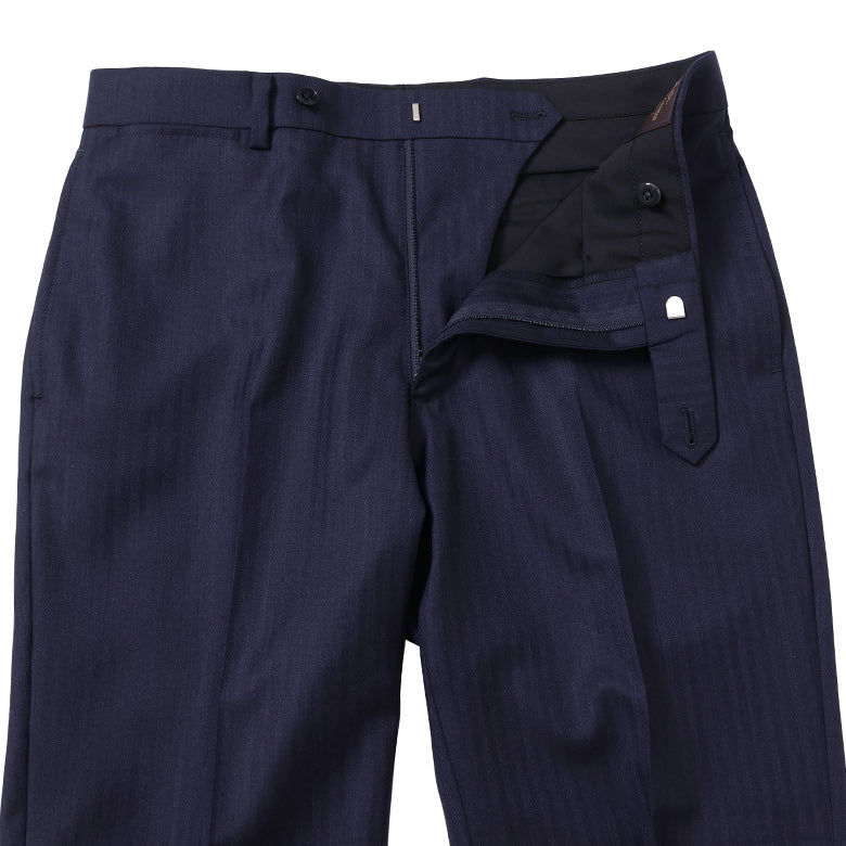 カノニコへリンボーン無地スーツ【Made in Japan】