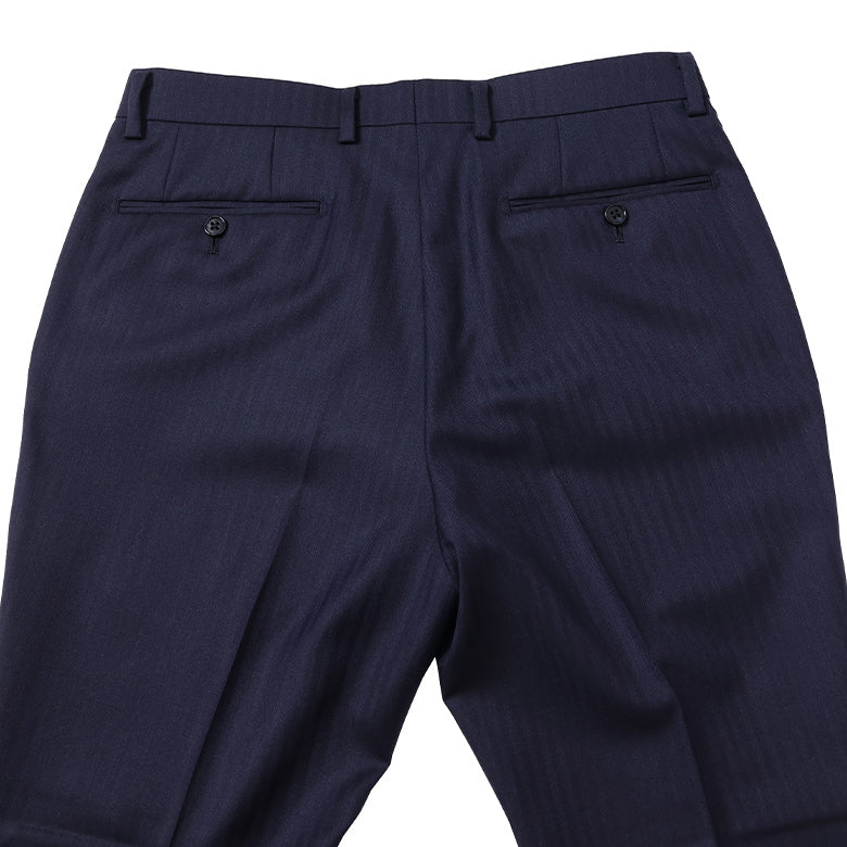 カノニコへリンボーン無地スーツ【Made in Japan】