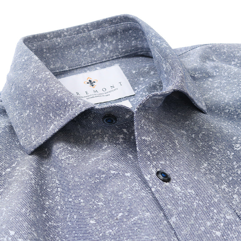 プリントカノコ前開きポロシャツ【Made in Japan】