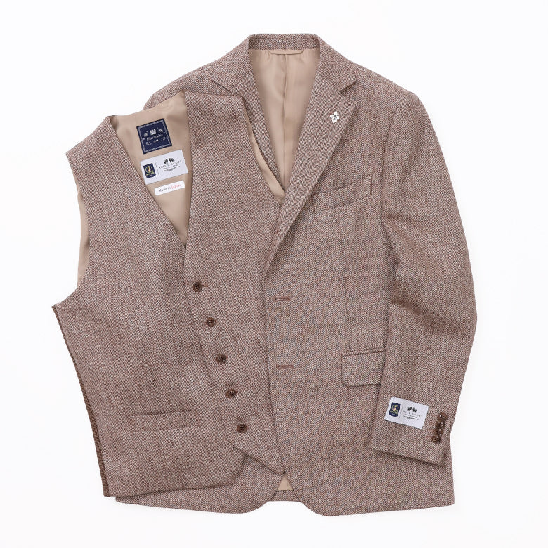 ROSS&SCOTTヘリンボーンベスト【Made in Japan】